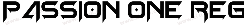 Passion One Regular字体转换